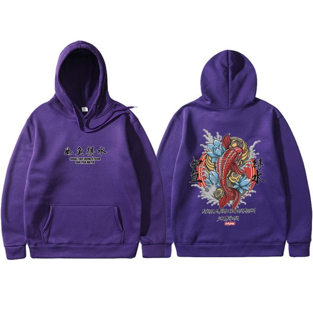 Men's Hip Hop Hooded Hoodies Japanese Style