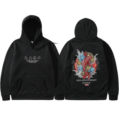 Men's Hip Hop Hooded Hoodies Japanese Style