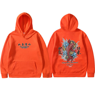Men's Hip Hop Hooded Hoodies Japanese Style