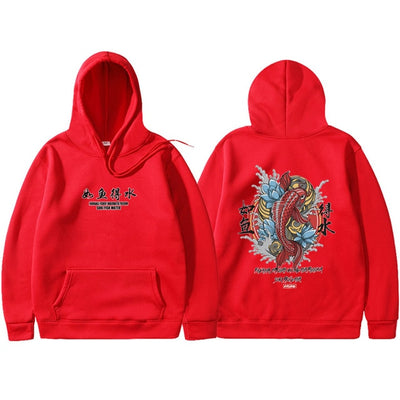 Men's Hip Hop Hooded Hoodies Japanese Style