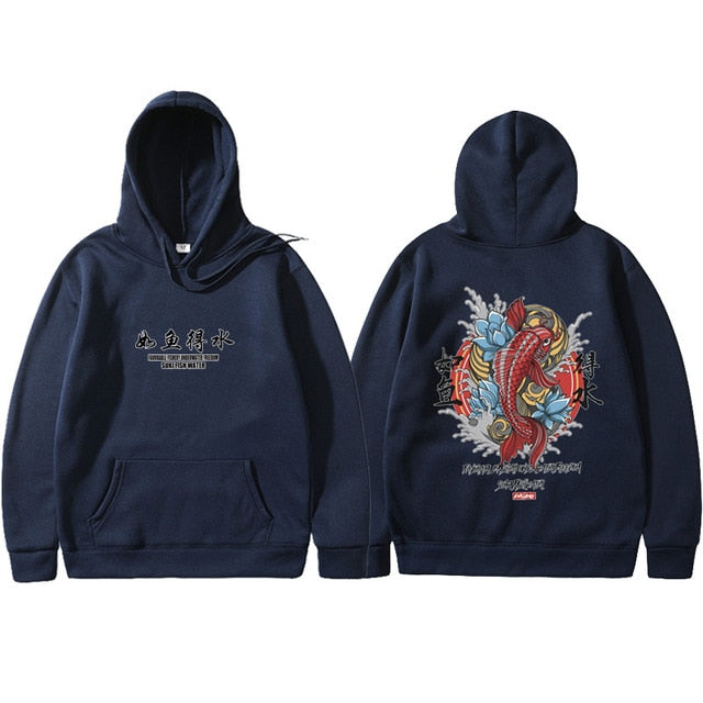 Men's Hip Hop Hooded Hoodies Japanese Style
