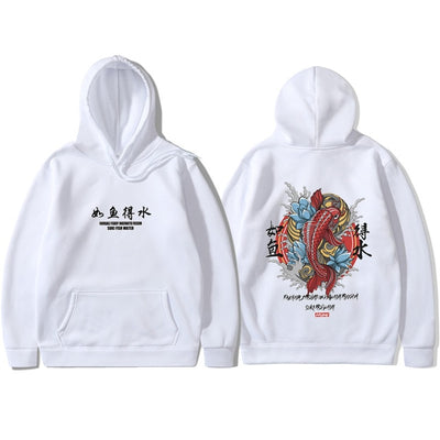 Men's Hip Hop Hooded Hoodies Japanese Style