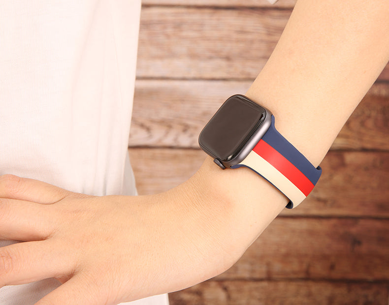 Silicone bracelet pulseira apple watch