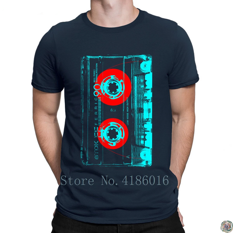 Vintage Cassette Pop Art Style t-shirt fashion Pop Top Tee