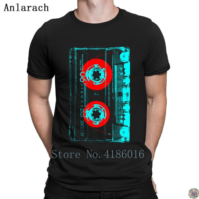 Vintage Cassette Pop Art Style t-shirt fashion Pop Top Tee