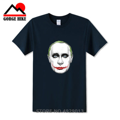 Russian President Vladimir Serious Joker Putin Print T-shirt