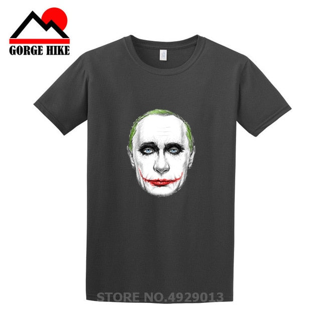 Russian President Vladimir Serious Joker Putin Print T-shirt