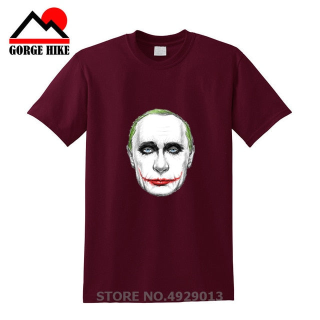 Russian President Vladimir Serious Joker Putin Print T-shirt