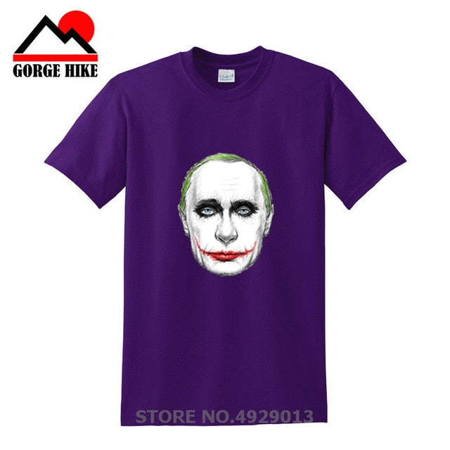 Russian President Vladimir Serious Joker Putin Print T-shirt
