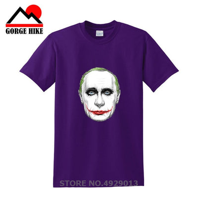 Russian President Vladimir Serious Joker Putin Print T-shirt