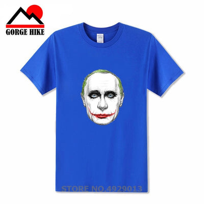 Russian President Vladimir Serious Joker Putin Print T-shirt
