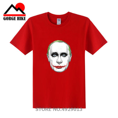 Russian President Vladimir Serious Joker Putin Print T-shirt