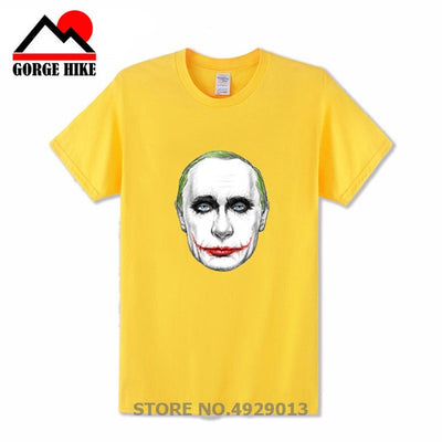 Russian President Vladimir Serious Joker Putin Print T-shirt