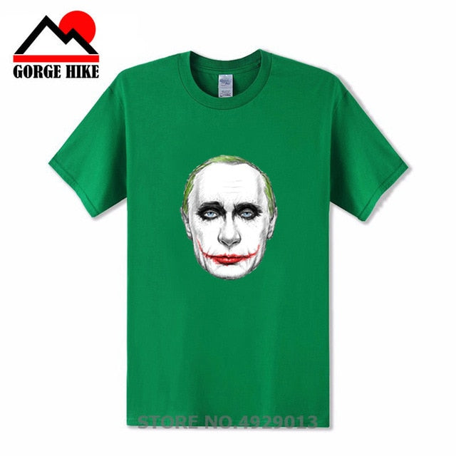 Russian President Vladimir Serious Joker Putin Print T-shirt