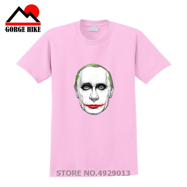 Russian President Vladimir Serious Joker Putin Print T-shirt