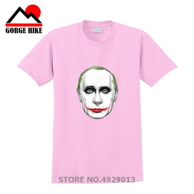 Russian President Vladimir Serious Joker Putin Print T-shirt