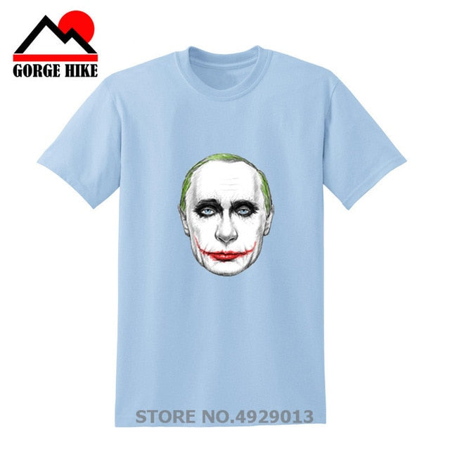 Russian President Vladimir Serious Joker Putin Print T-shirt