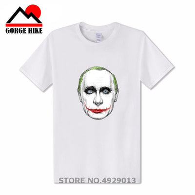 Russian President Vladimir Serious Joker Putin Print T-shirt