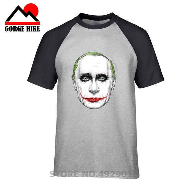 Russian President Vladimir Serious Joker Putin Print T-shirt