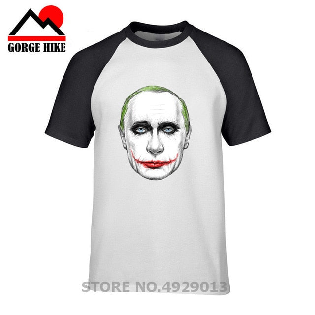 Russian President Vladimir Serious Joker Putin Print T-shirt