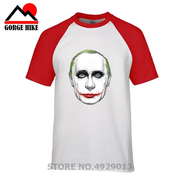 Russian President Vladimir Serious Joker Putin Print T-shirt