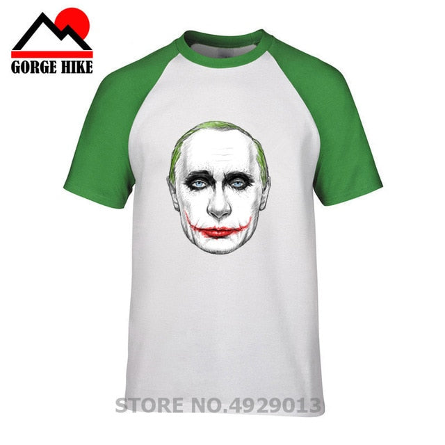 Russian President Vladimir Serious Joker Putin Print T-shirt