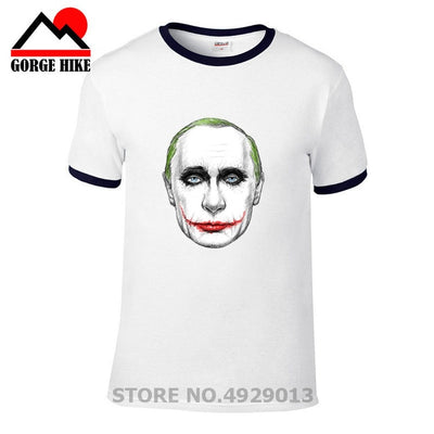 Russian President Vladimir Serious Joker Putin Print T-shirt