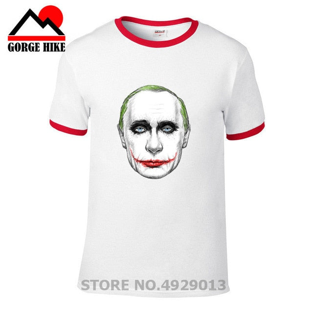 Russian President Vladimir Serious Joker Putin Print T-shirt