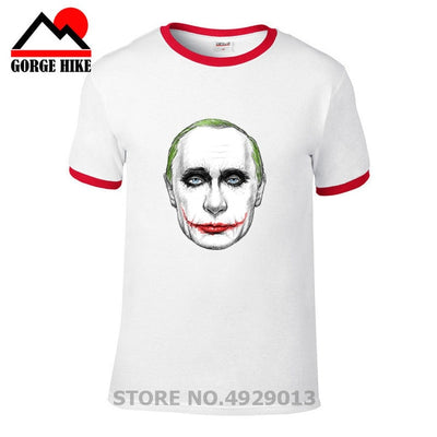 Russian President Vladimir Serious Joker Putin Print T-shirt
