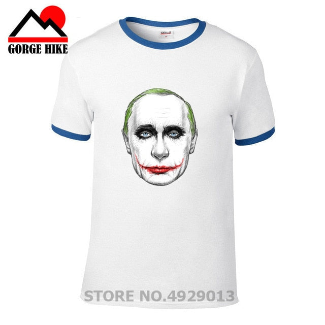 Russian President Vladimir Serious Joker Putin Print T-shirt
