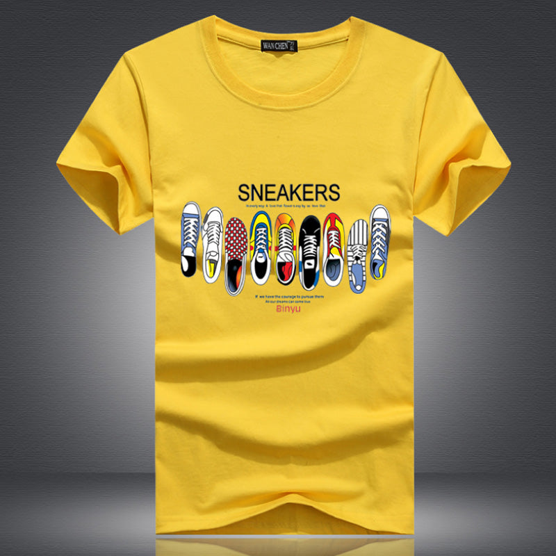 Sleeve Slim Fit T Shirt Men