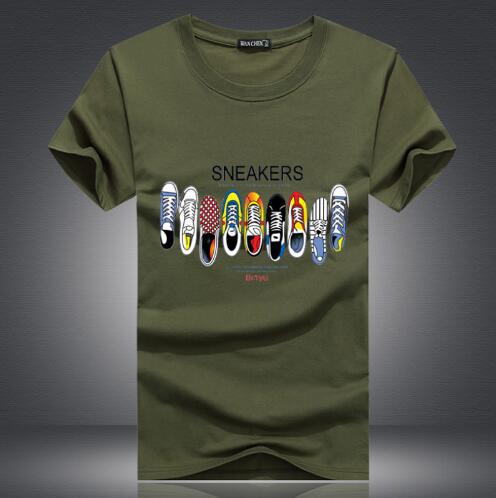 Sleeve Slim Fit T Shirt Men