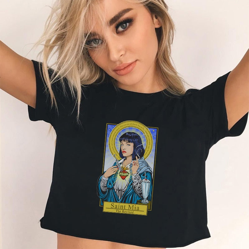 Vintage Pulp Fiction T-shirt Female