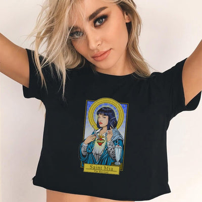 Vintage Pulp Fiction T-shirt Female