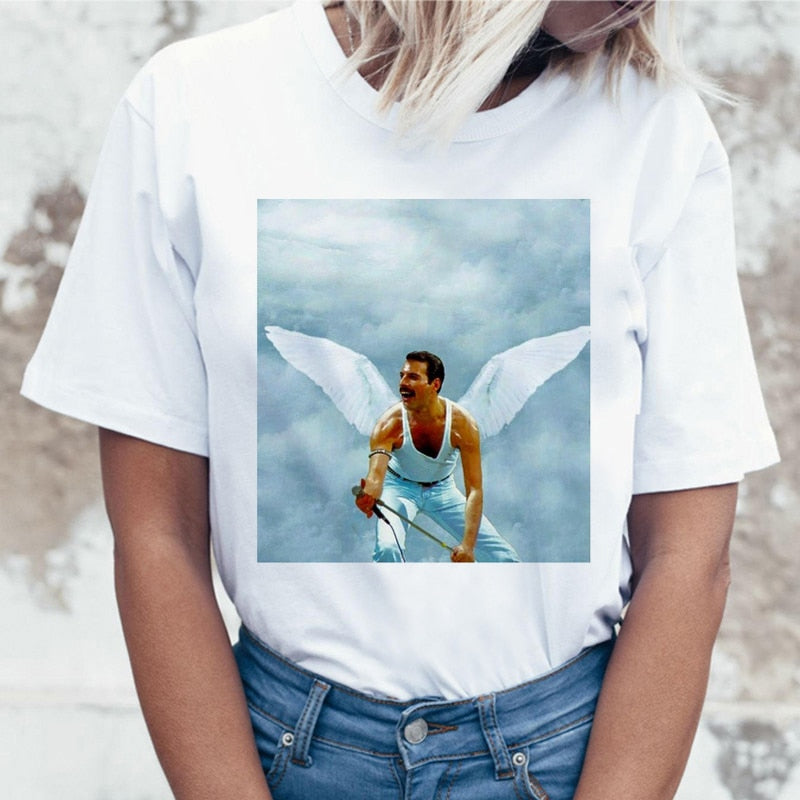Freddie Mercury Queen Band T Shirt Women