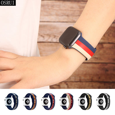 Silicone bracelet pulseira apple watch