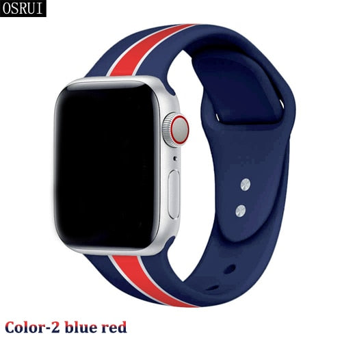 Silicone bracelet pulseira apple watch