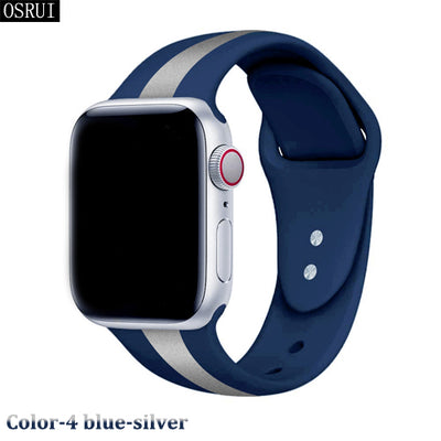 Silicone bracelet pulseira apple watch