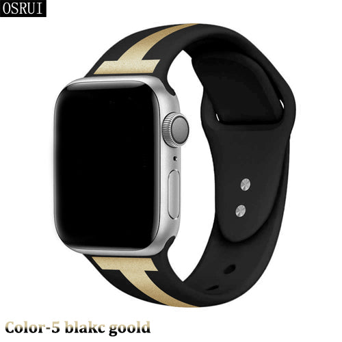 Silicone bracelet pulseira apple watch